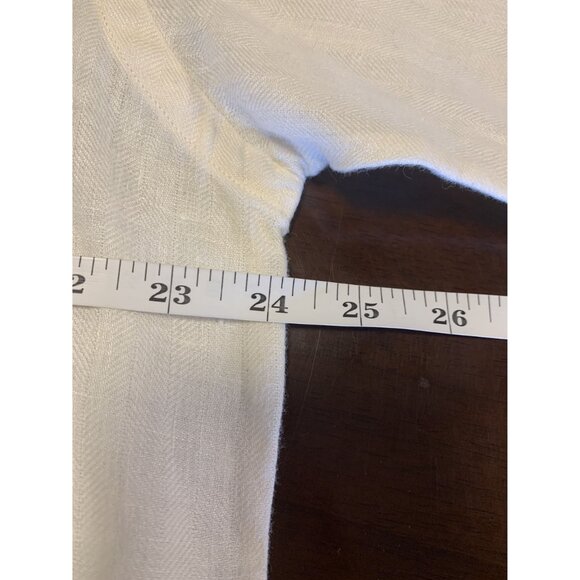 Ralph Lauren M Blake 100% Linen Lightweight Cream Button Down Shirt - Picture 5 of 9